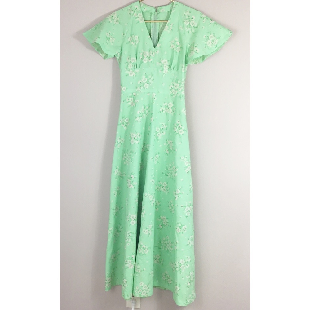 Vintage floral maxi dress